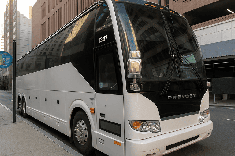 a Bakersfield Minibus Company coach bus