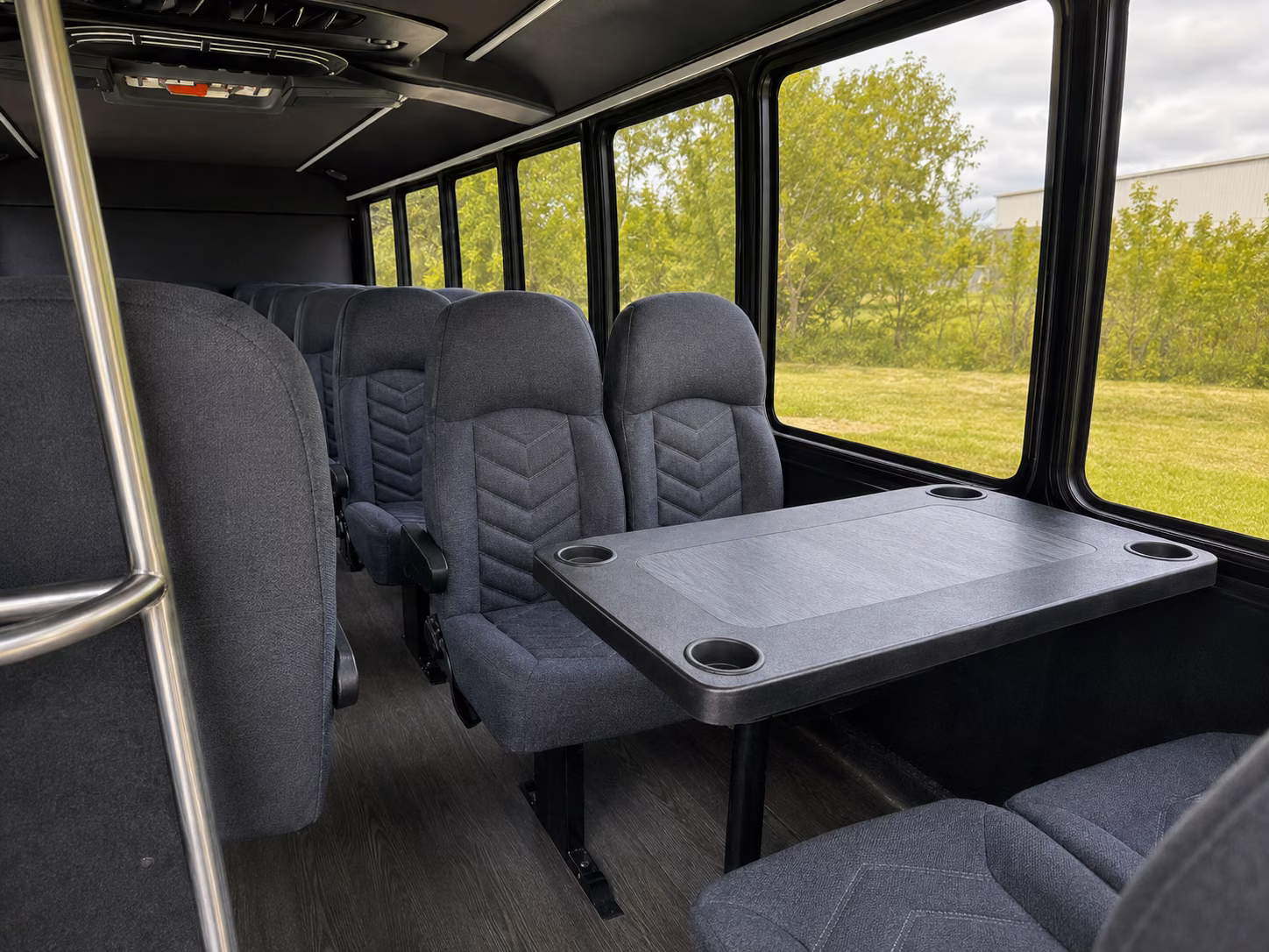 bakersfield 18 passenger minibus inside