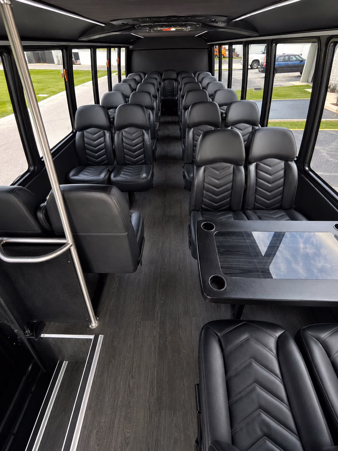 bakersfield 18 passenger minibus interior