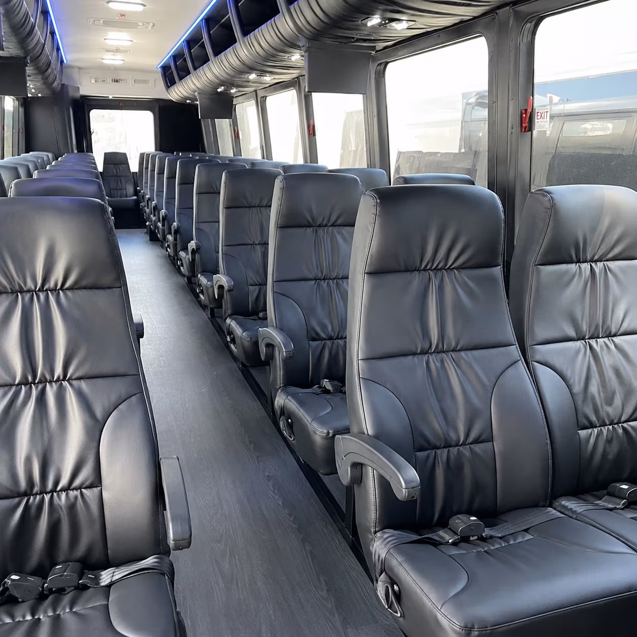 bakersfield 25 passenger minibus interior
