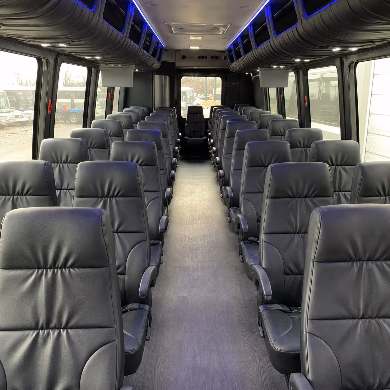 bakersfield 28 passenger minibus inside