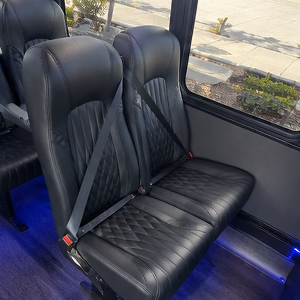 bakersfield 35 passenger minibus inside