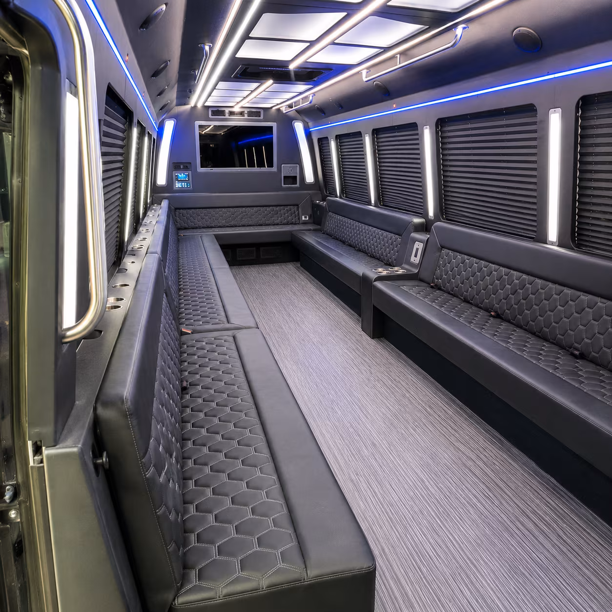 bakersfield 40 passenger party bus interior