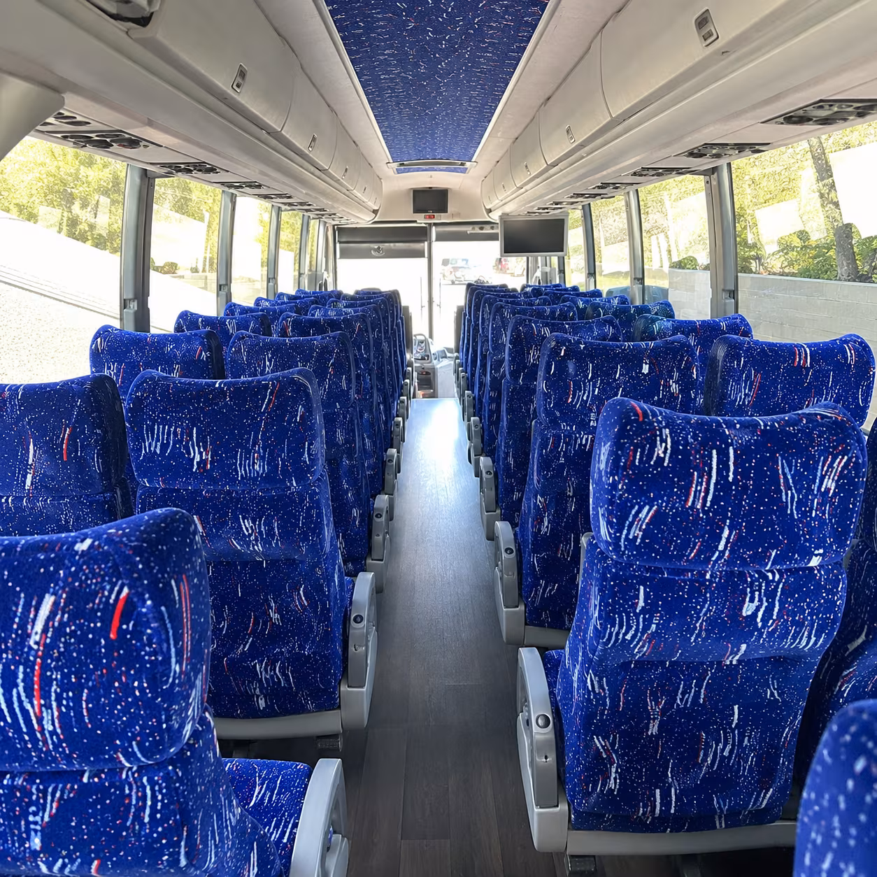 bakersfield 50 passenger charter bus interior