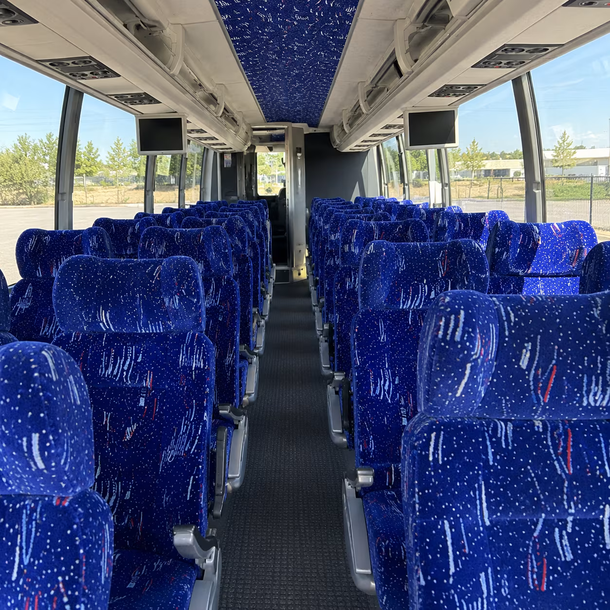 bakersfield 54 passenger charter bus interior