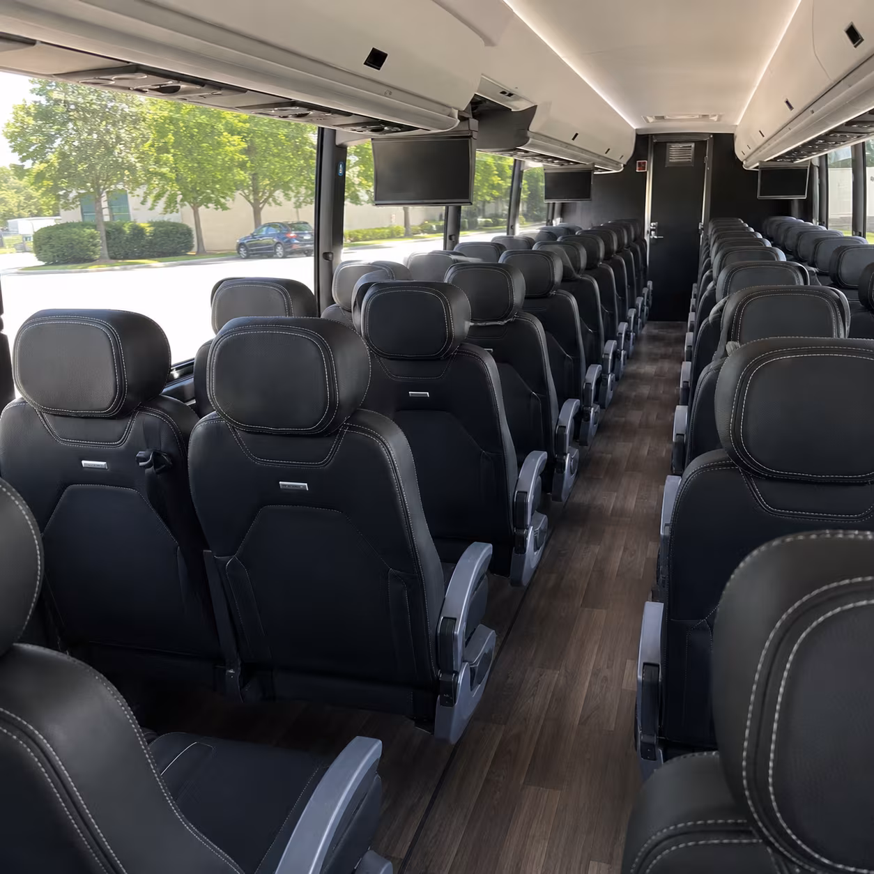 bakersfield 56 passenger charter bus interior
