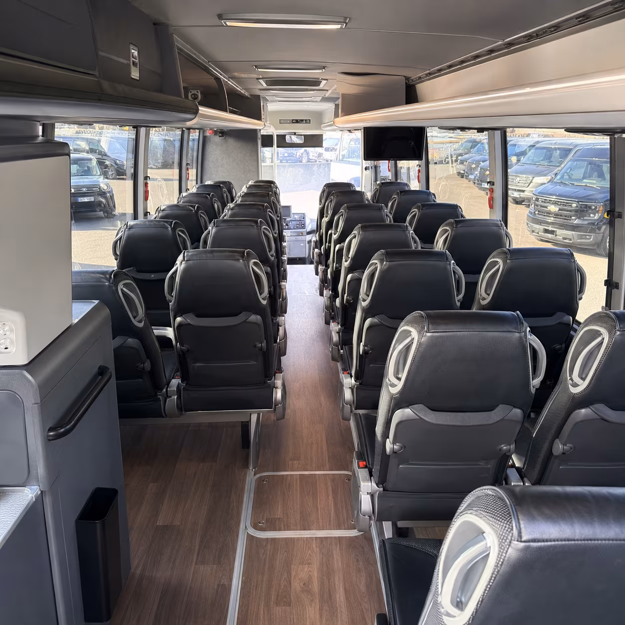 bakersfield charter bus interior