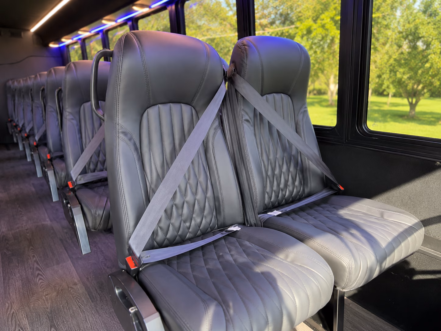 bakersfield religious group transportation onboard seating