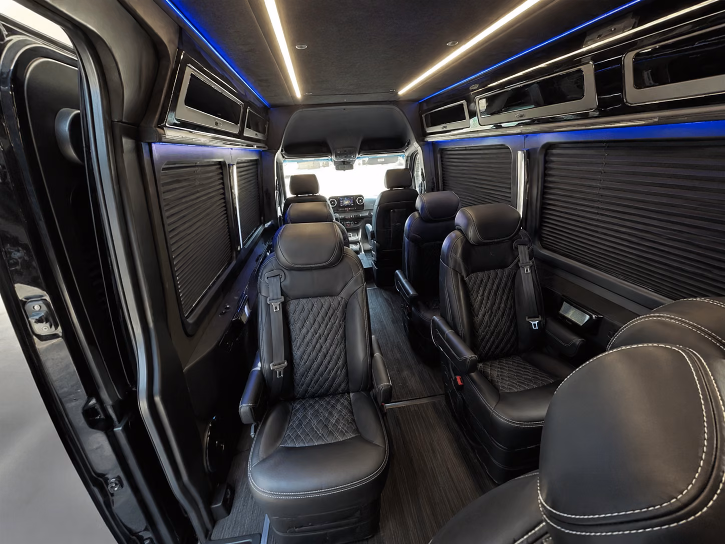 bakersfield sprinter van with driver inside