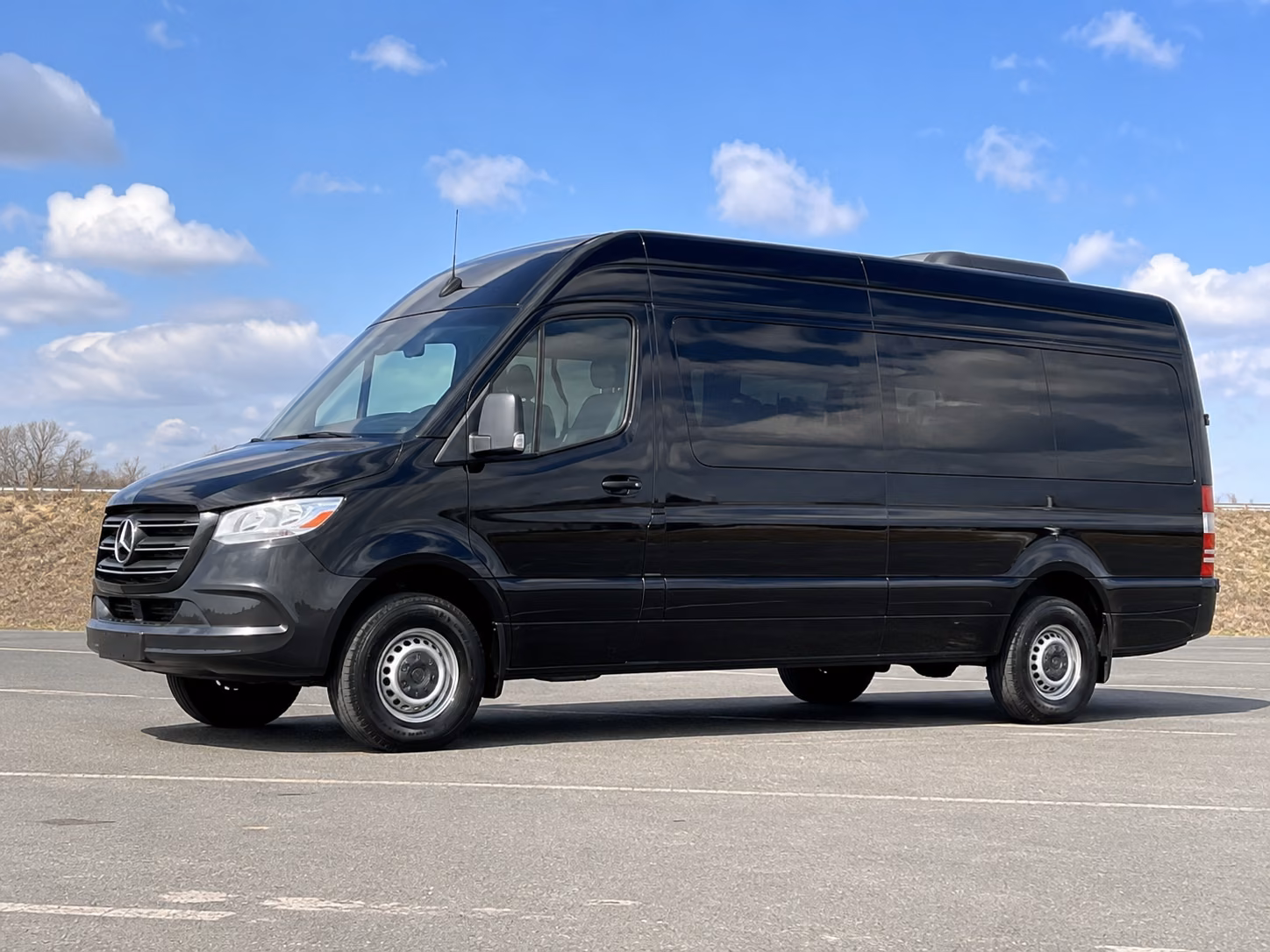 bakersfield sprinter van with driver